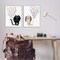 Stupell Industries Cat Dog Alphabet Numbers 2 pc Framed Giclee Wall Art Set Design by Carla Daly